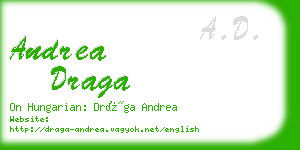 andrea draga business card